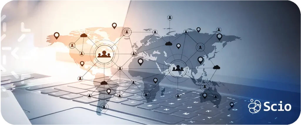 Nearshore engineering team integrated with US client team in real-time collaboration session demonstrating how nearshore partnerships raise Bus Factor by distributing knowledge across borders