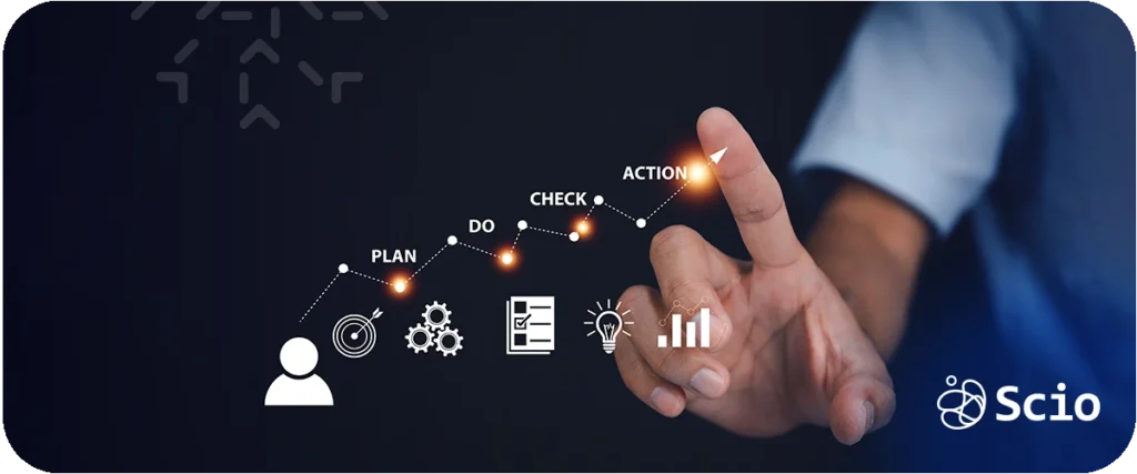 Software development budget planning: engineering leader reviewing financial planning data and sprint cost metrics to align engineering spend with product delivery goals