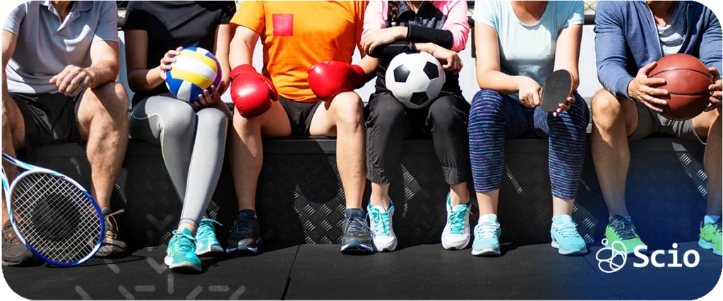 Software developer wellbeing: Scio engineers participating in physical activity outside of work representing the movement culture that supports mental fitness and team connection