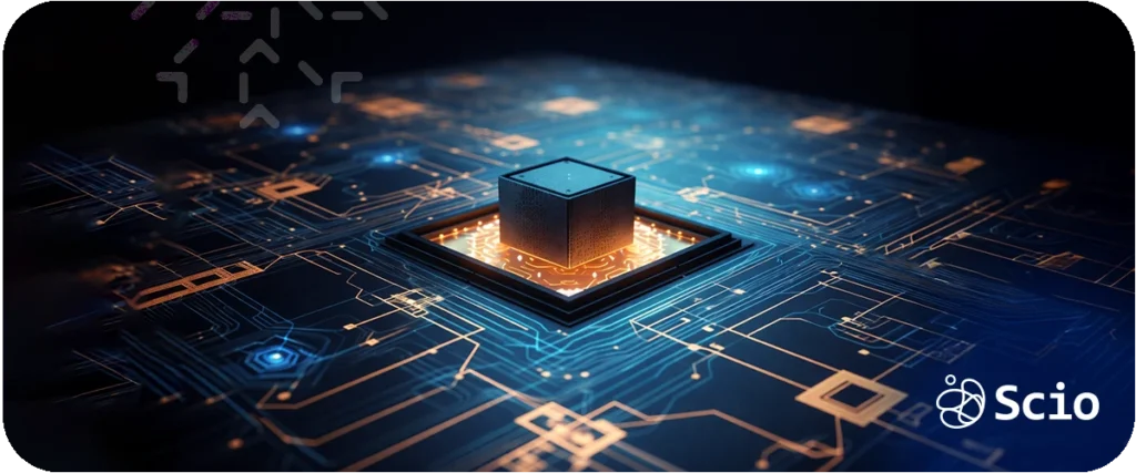 Quantum computing 2026: futuristic processor architecture representing long-horizon technology signal for engineering leaders