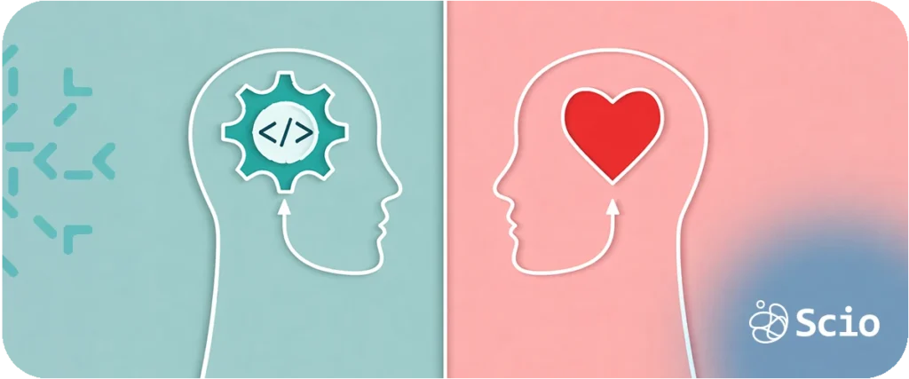 Emotional intelligence in software engineering: engineering team in collaborative discussion demonstrating empathy, active listening, and constructive feedback