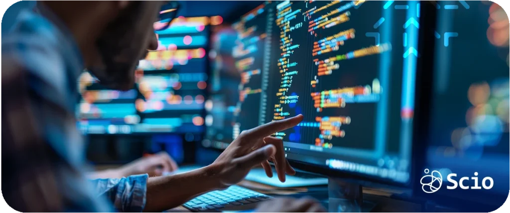 Small engineering team working in focused, low-interruption environment